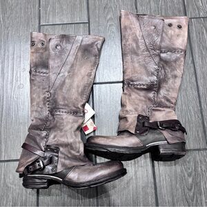 A.S.98 Salvador Patchwork Boots Euro 37/US 6.5-7 Steampunk Goth Grunge Lagenlook